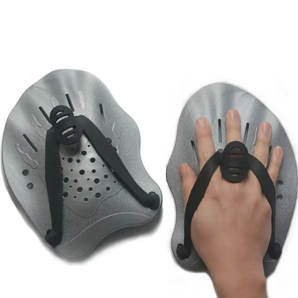 1 Paar Freestyle Schwimmpaddel mit Silikonriemen für Kinder/Erwachsene, verstellbare Schwimmflossen – Detail 2