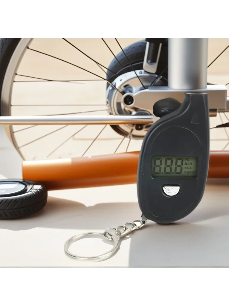 

Digital Tire Pressure Gauge - LCD Display Auto/Motorcycle Tester with Safety Alarm, Accurate Inflator Tool