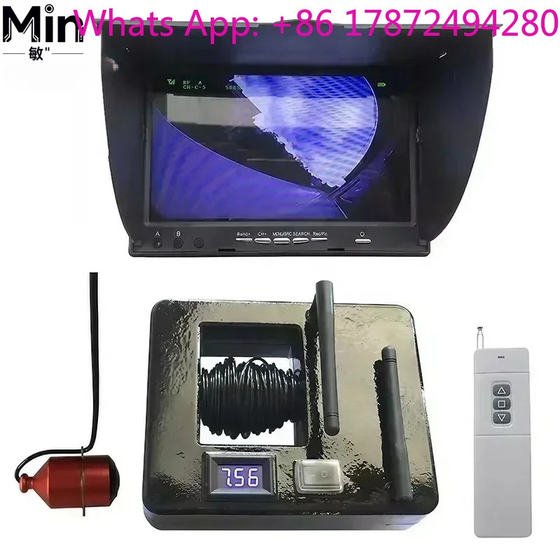 4.3/7 Inch Underwater 0.6-30m Depth & Temperature Measurement Detector