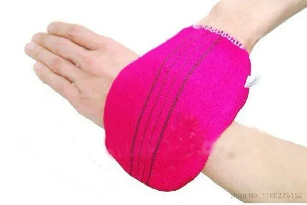 100 Pcs/lot Italy Towel Korea Glove Viscose Scrub Mitt Body Scrub Glove Kessa Mitt Exfoliating Tan Glove (normal)