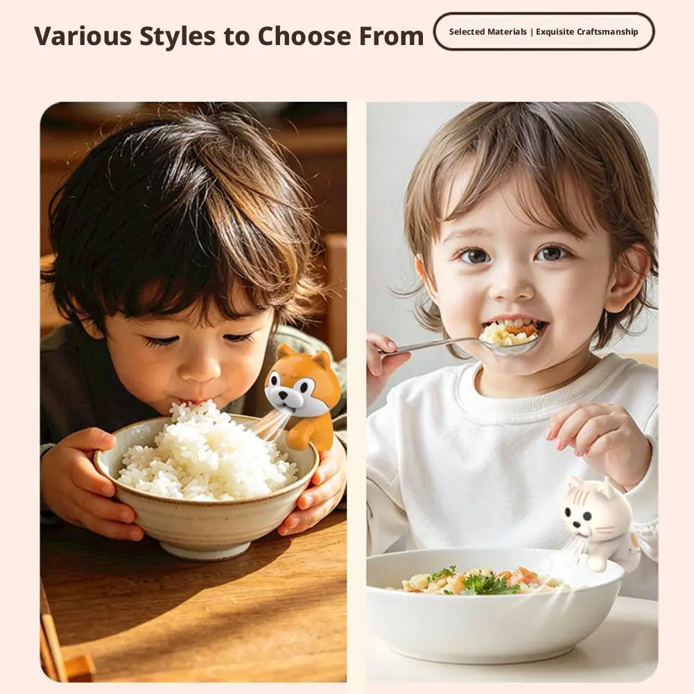 Mini Clip On Food Cooling Fan, Cute Animal USB Rechargeable Fan for Cup and Bowl, Portable Quiet Blower for Coffee Tea Noodles - view 4
