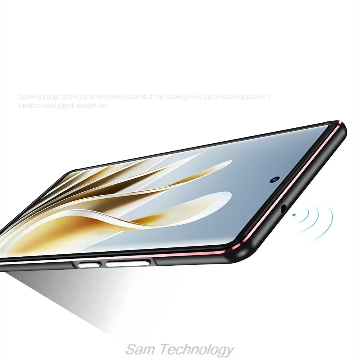 Case for Nubia Z50 Luxury Deluxe Ultra Thin aluminum Bumper for ZTE Nubia Z50 Z 50 + 2 Film (1 Front +1 Rear)