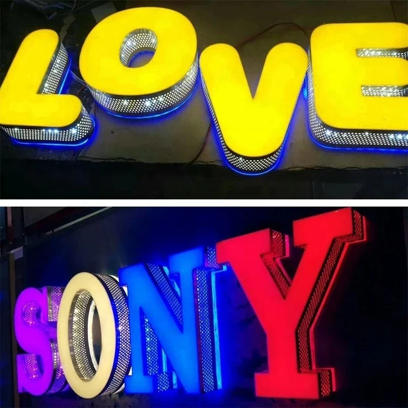 Side Light Channel Letter Coil Aluminum Edge Strip Trim Cap Advertising 3D Luminous Lightbox Making Material Door Head Logo