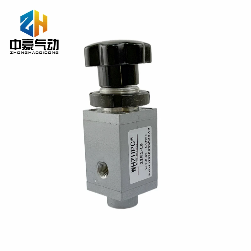 2/3 Way Manual Air Inlet Pneumatic Push Button  Hand Reset  Valve