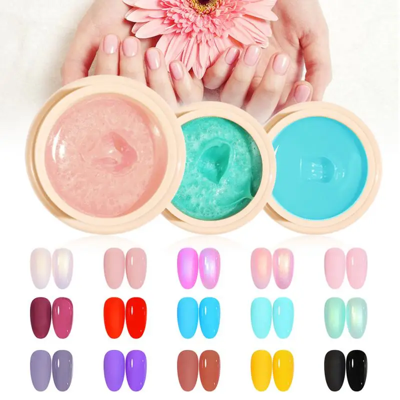 Japanische feste Nagellack Gel Nagel Shop spezielle beliebte Farbe Dosen feste Creme feste Kleber Nagellack Glitter Lacke