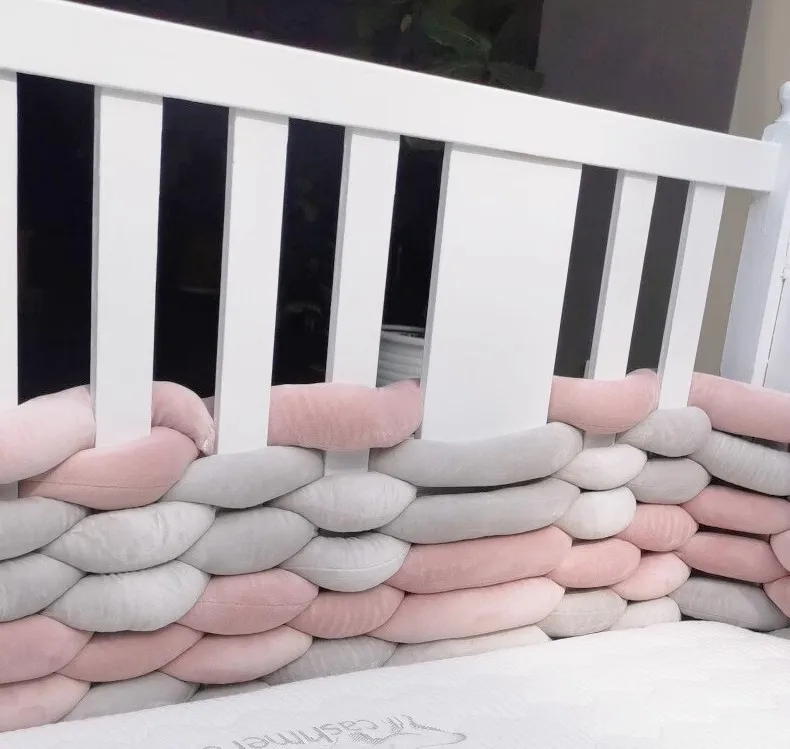 직조 침대 주변 어린이 침대 장식 배선 매뉴얼 DIY 울타리 충돌 방지 단일 가닥 5cm 튀긴 반죽 트위스트