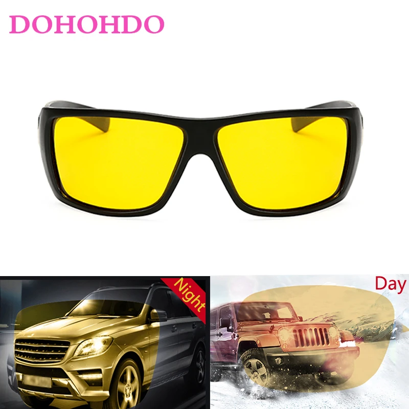 الكلاسيكية القيادة المضادة للوهج نظارات الرجال عدسة صفراء سائق حماية ليلة النساء النظارات الاستقطاب للرؤية الليلية النظارات الشمسية UV400