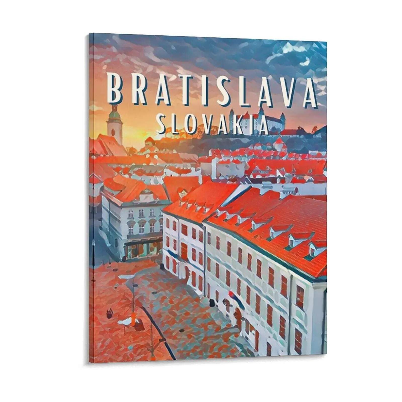 

Братислава Жемчуг Дунайса Холст Картина Кино Гостиная Дизайнерская Фреска Настенные Картины в рамке