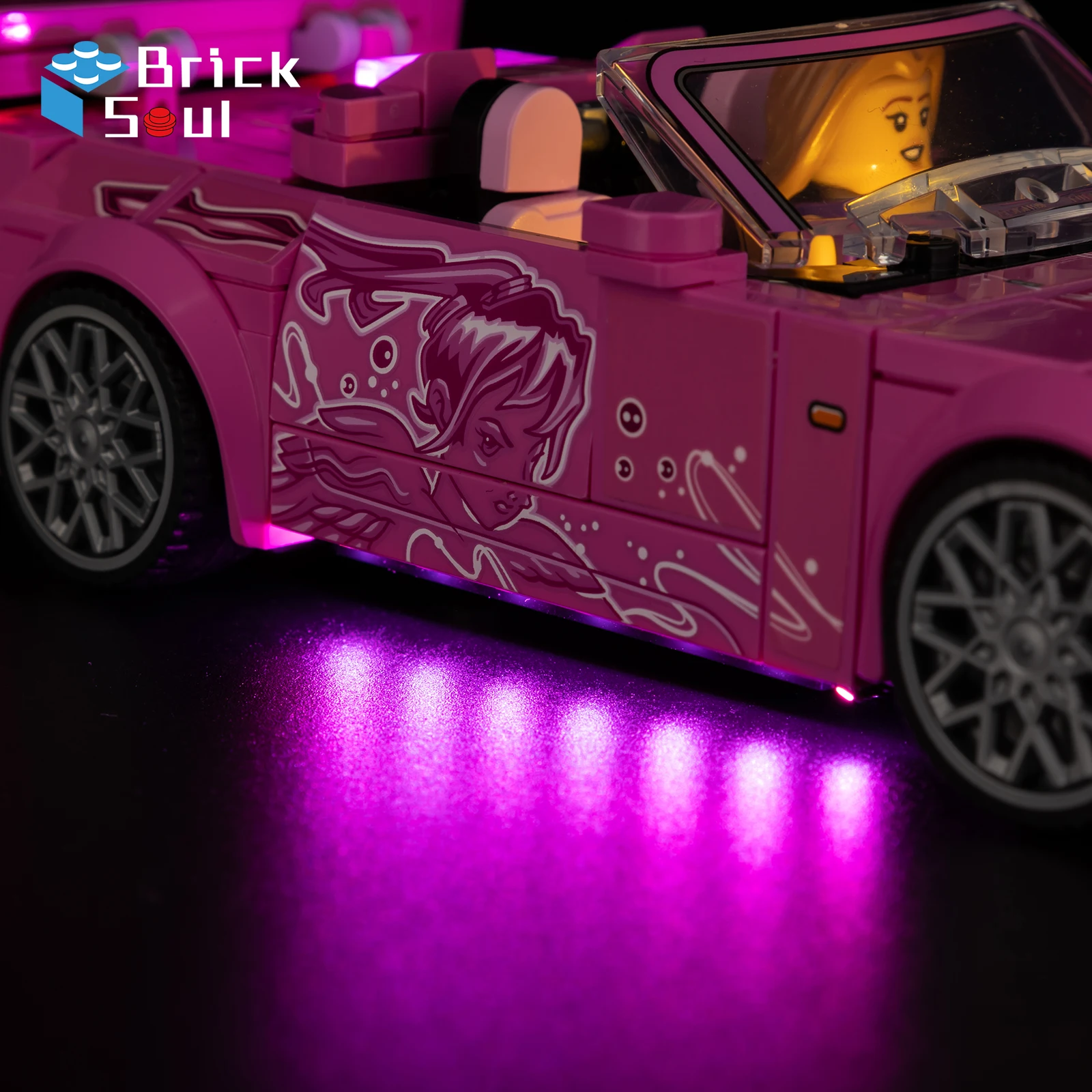 Led Light Kit Suitable for 2 Fast 2 Furious Honda S2000 77241 Model Diy Toys Set Not Included Building Blocks