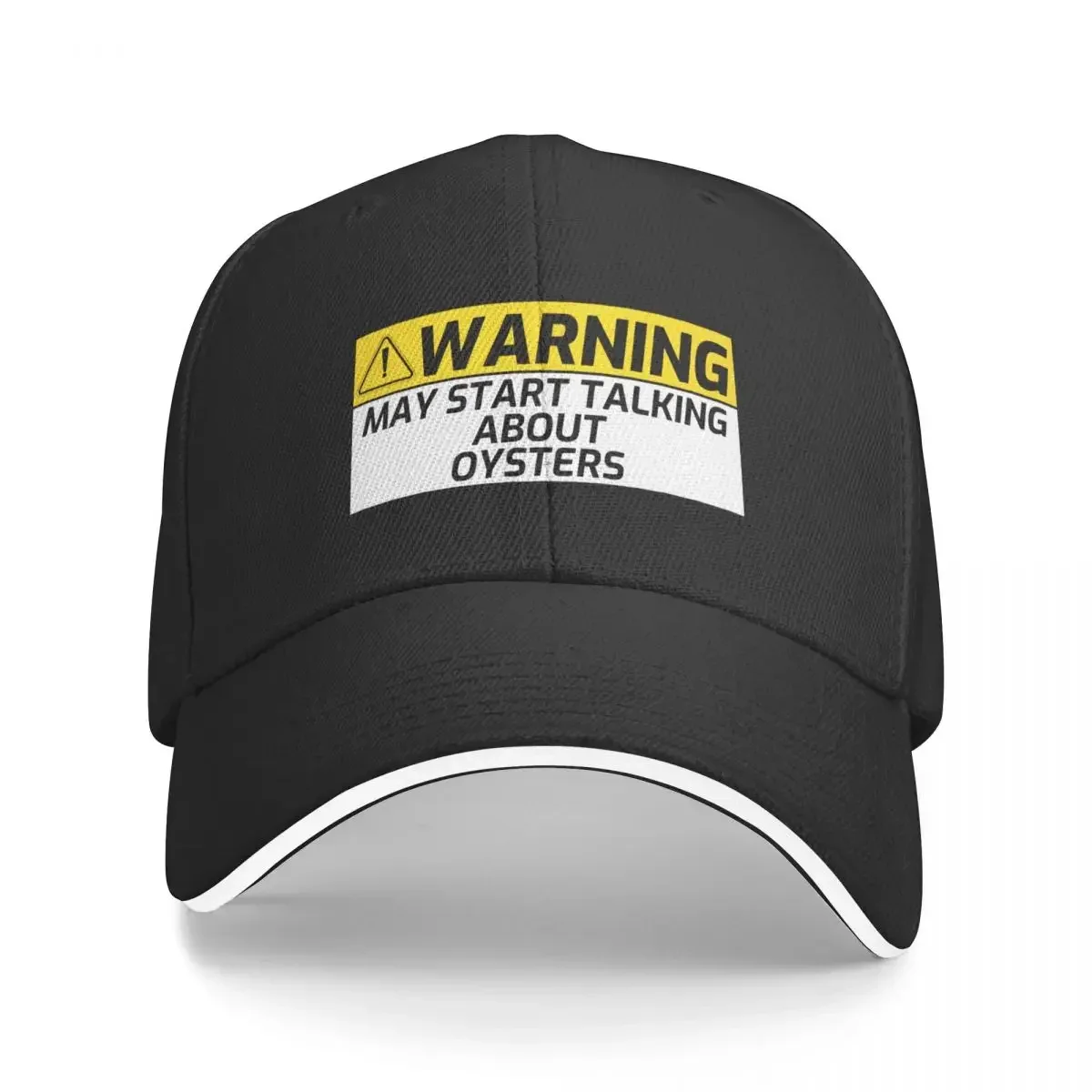 Warning May Spontaneously Start Talking About Oysters Baseball Cap Hip Hop Luxury Hat Golf Hat Man Mens Women's