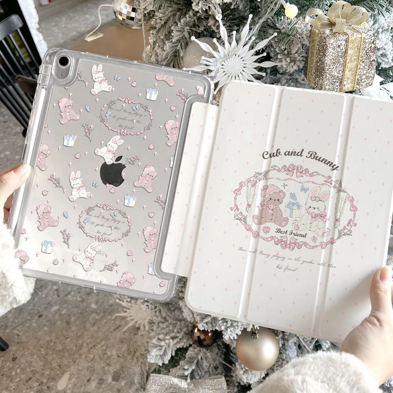 

Cartoon Smart Cover for IPad Air 11" 13" 2024 2025 Pro 11 12.9 iPad 5th 6th 7th 8th 9th 10th Generation Case Pencil Holder Cover
