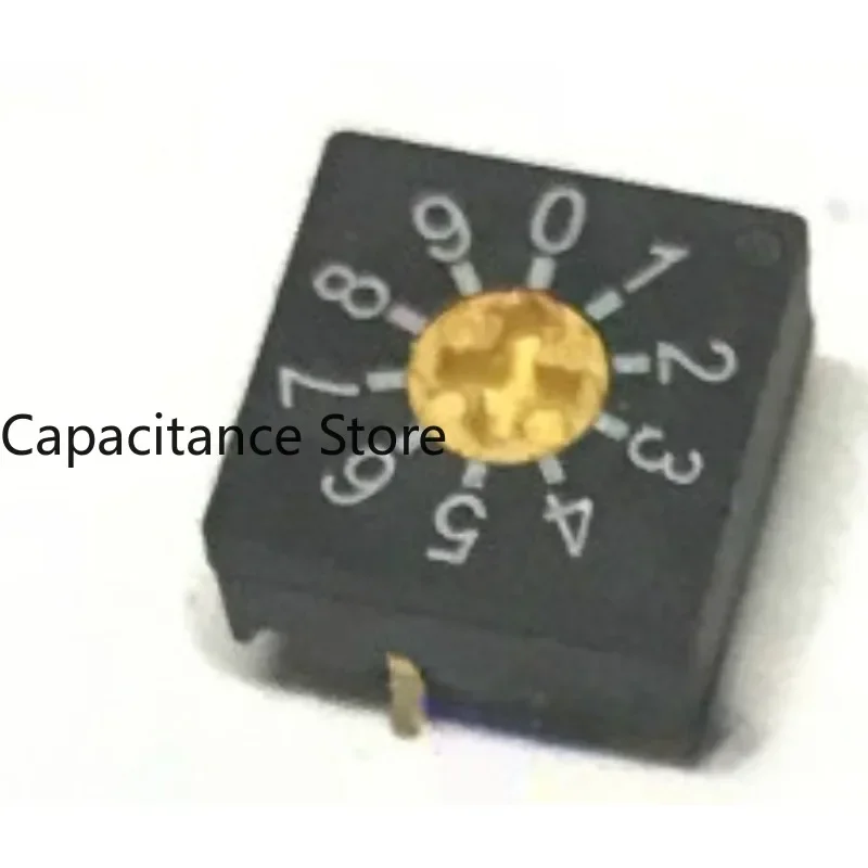 

5PCS Rotary coding switch DRS3010 DIP dip 0-9/10 gear short pin
