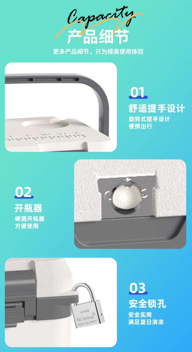 6L ポータブル屋外キャンプピクニックアイスワインキャビネットはアイスキューブを保持することができますストール食品保存車ポータブル冷蔵庫