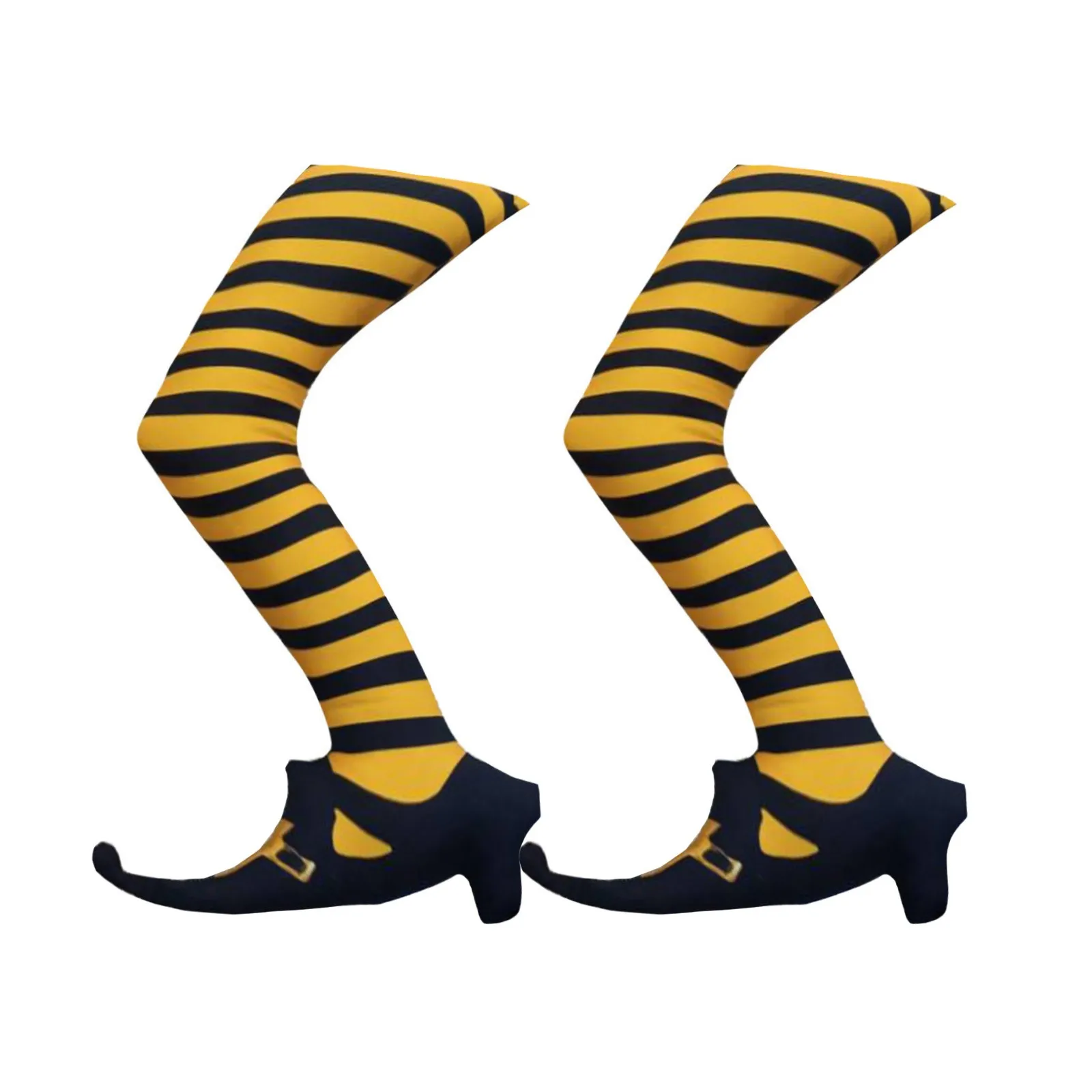 

Halloween Decoration Evil Witch Leg Decoration Inverted Evil Witch Feet Boots Stakes Courtyard Lawn Outdoor Garden Props