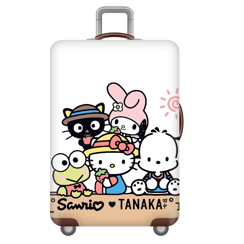 Anime Kuromi Elastic Luggage Cover My Melody Suitcase Protective Cover Kawaii Thicken Luggage Case Tags Travel Trolley Case Toy