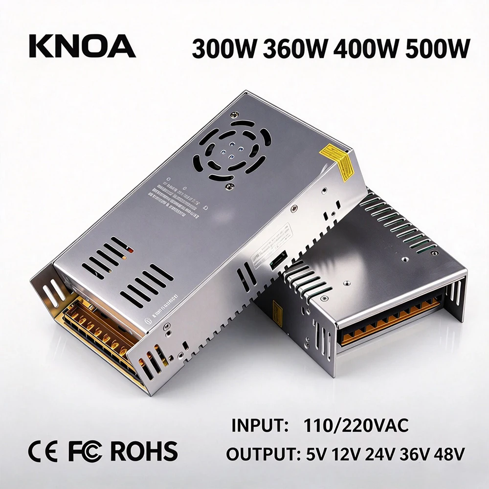 DC 5V 12V 24V 36V 48V Switching Power Supply 300W 360W 400W 500W 10A 15A 20A 30A 40A 60A Ac To Dc LED Transformer Power Adapter