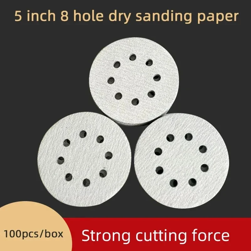 

20Pcs 5 Inch 125MM 8 Holes 80 to 320 Grits Hook and Loop Polyester Film Sandpaper Sanding Disc Abrasive Polishing Tools