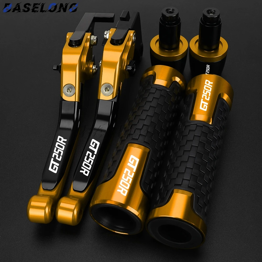 

For HYOSUNG GT250R GT 250R GT250 R 2006 2007 2008 2009 2010 Motorcycle Adjustable Clutch Brake Levers Handle Bar End Grips Caps