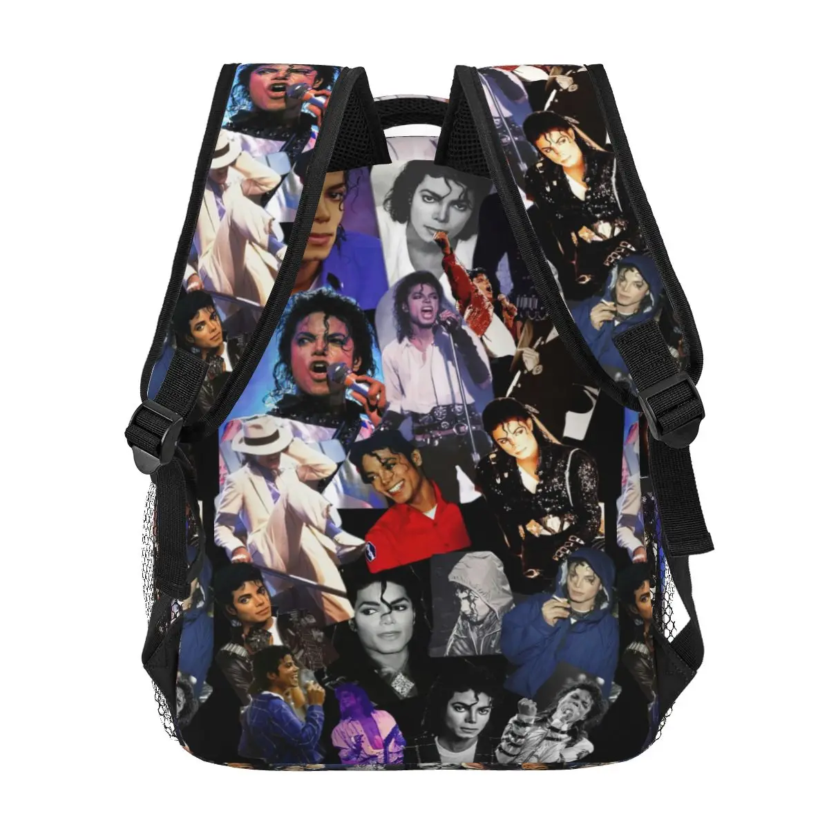 Imagem -04 - Michael Jackson Mochila para Meninas Meninos Viagem Mochila Mochilas para Bolsa Escolar Adolescente