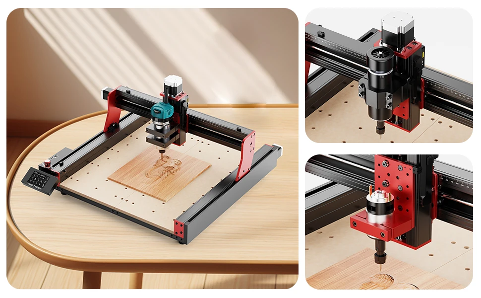 TWOTREES 800W CNC-Spindelmotor für TTC450, TTC450 Pro, TTC450 Ultra, TTC6050 Metallbearbeitung und Gravur CNC-Holzfräse, kompaktes Fräswerkzeug mit Koffer – Detail 2