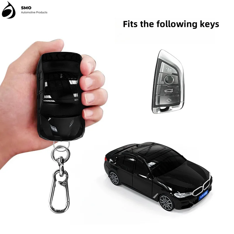 

For BMW 5 Series Key Cover with Lights Car Key Fob Car Model Key Protector Auto Accessories Creative Personalized Gifts New