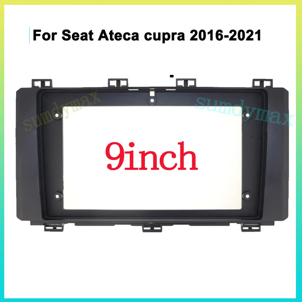 9 inch Car Radio Fascias Frame For Seat Ateca Cupra 2016 2017 Stereo Panel Harness Wiring Decoder Mount Kit