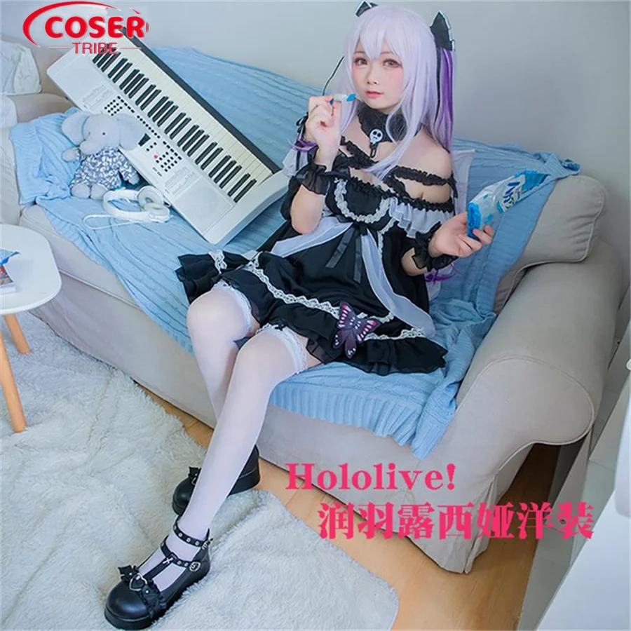 Coser Stam Anime Spel Nijisanj Pluizige Leeuw Keizerlijke Zus Prachtige Schattige Halloween Carnaval Rol Cosplay Kostuum Complete Set