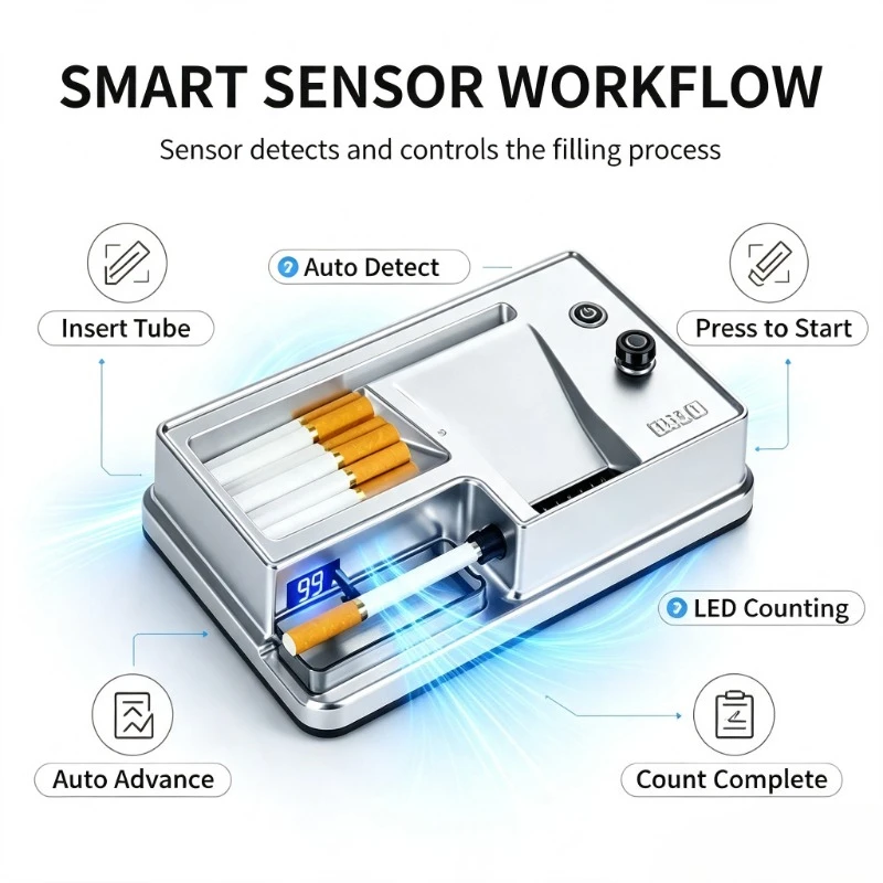 Smart‑sensing Hand‑made Filling Device, Matching Tweezers for Courtyard Leisure Handcraft Activities