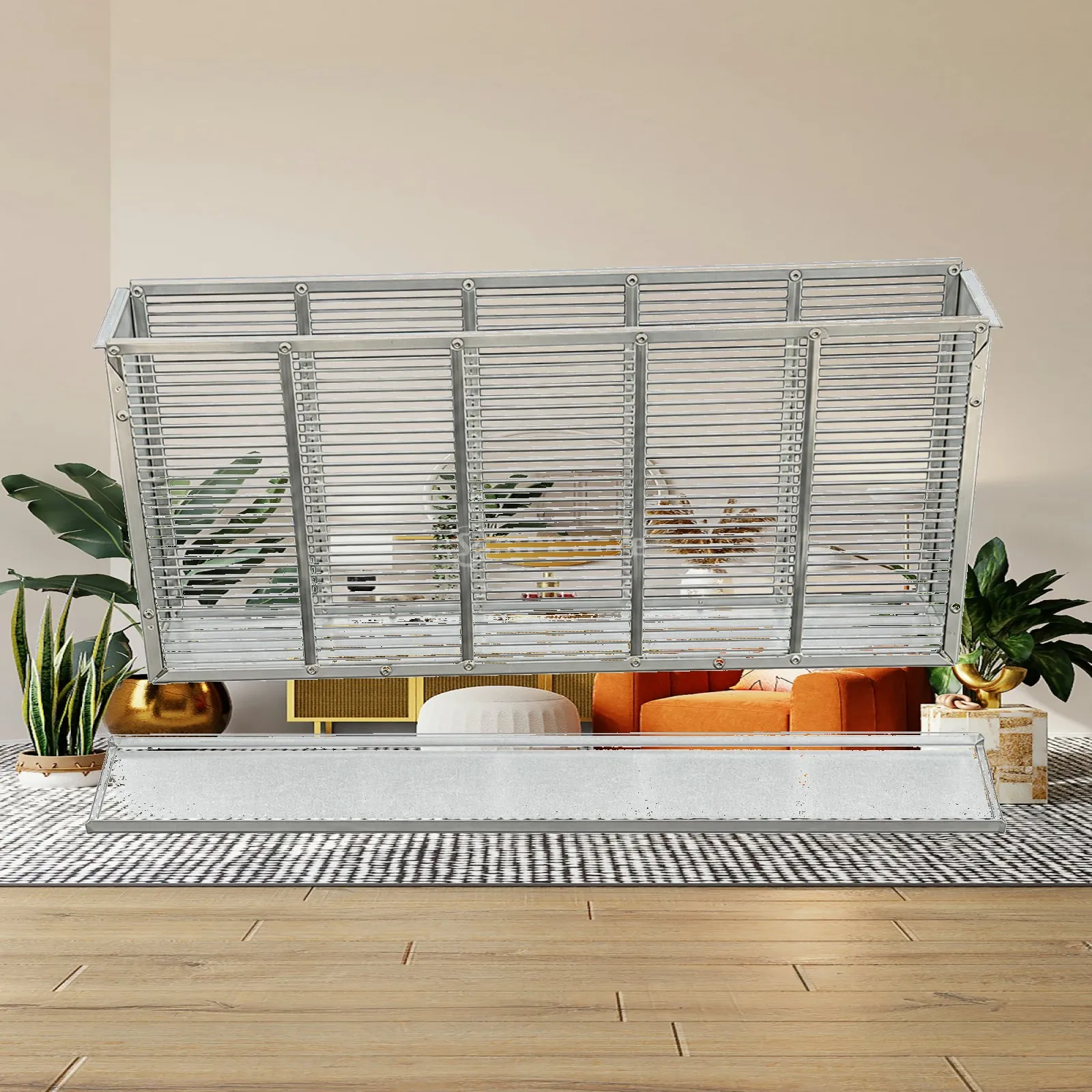 Queen Bee Egg Laying Cage Galvanized Metal Brood Box for Beekeeping Queen Control Device Hive Tool