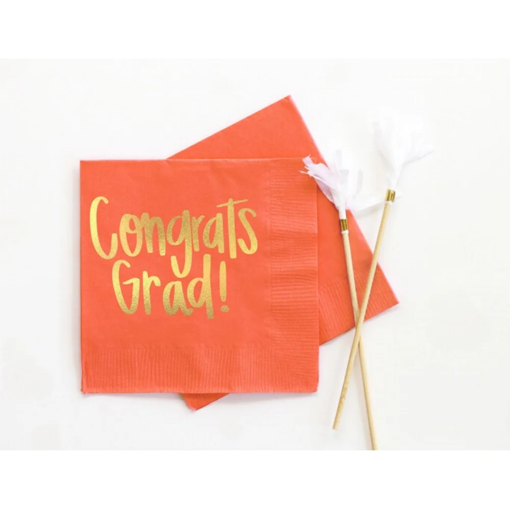 

Personalized Graduation Napkins, Graduation Party Supplies, Beverage Napkins, Decoration Ideas, Grad, 2023, 50Pcs