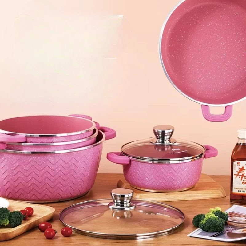 High quality casserole 9 in 1 cookware non-stick cookware set casserole set