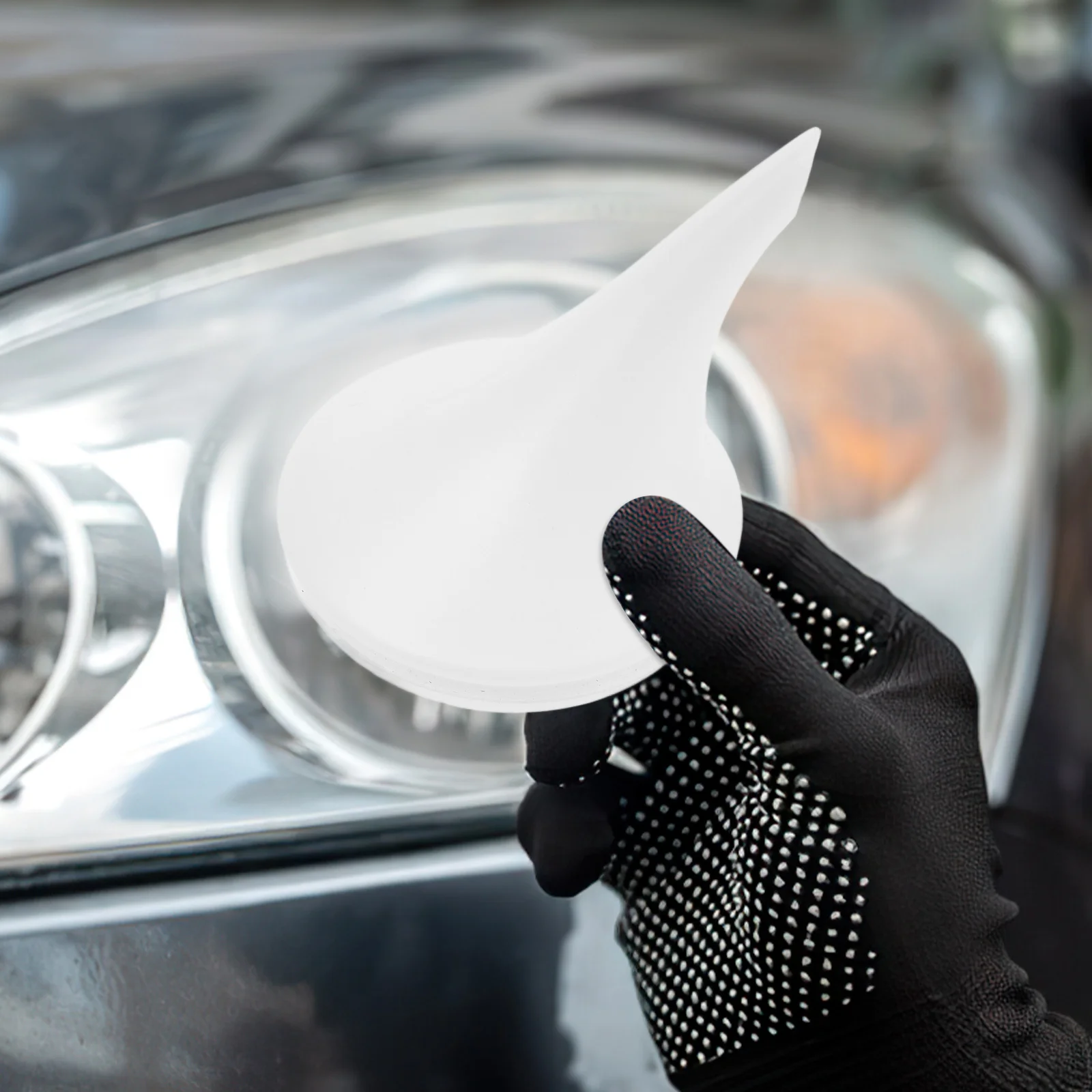 

Car Headlight Restoration Cup Lid Fogging Repair Tool Heated Ring Anti Overflow Headlight Lens Polish Renovation Scratch Repair