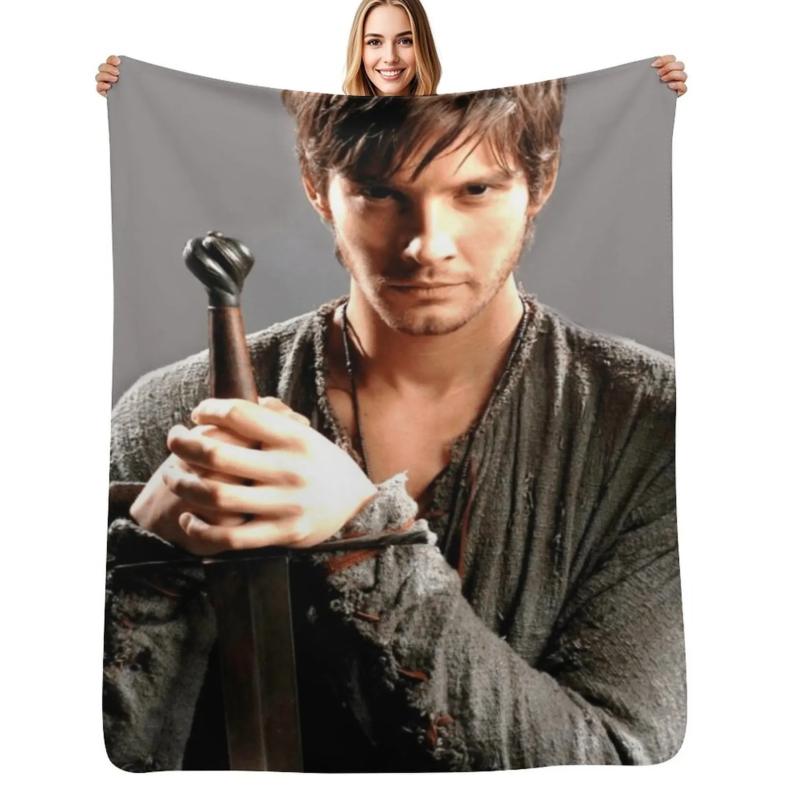 Ben Barnes as Tom Ward Throw Blanket Compact Warm Blanket for Car Road Trip