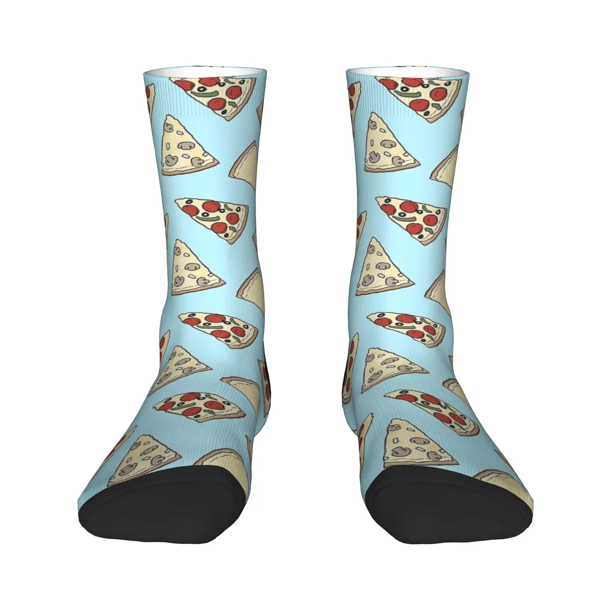 بيتزا شريحة نمط الجوارب الزرقاء جوارب عصرية للرجال تنفس في الهواء الطلق جوارب رياضية الشتاء مخصصة المضادة للبكتيريا الجوارب #2