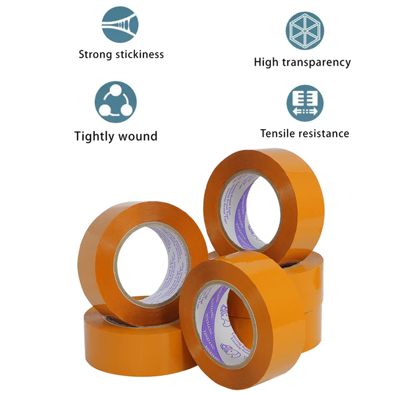 42mm width Beige Tape Packing Tape,Clear Packaging Tape ,Shipping Tape for Moving Boxes, Shipping, Office Moving Boxes