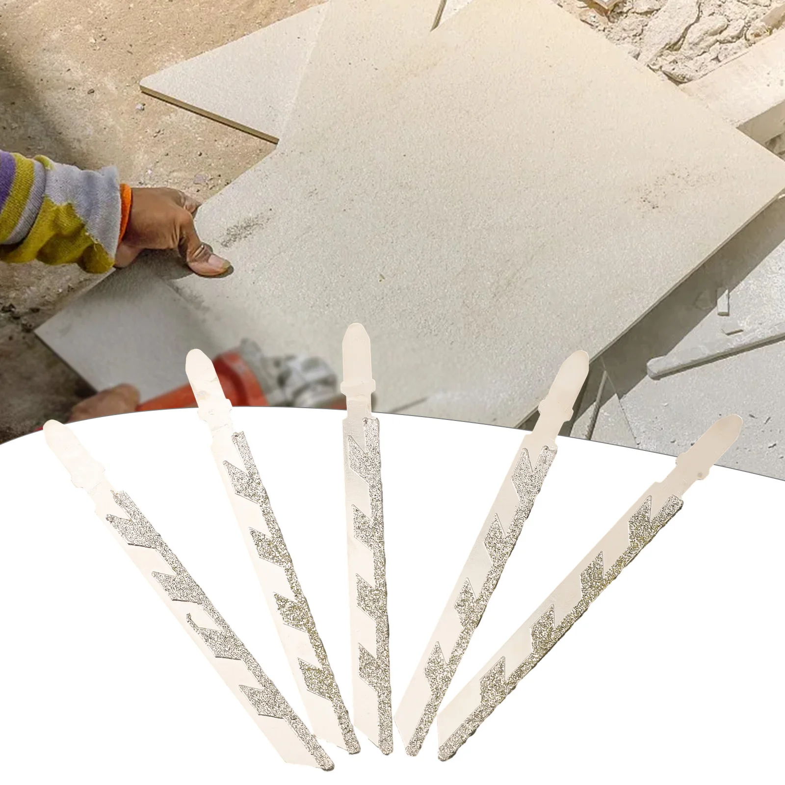 

T-shank Jigsaw Blades Diamond Coated Wet Use 100mm Diamond Coated Dry Carbon For Cutting On Fiberglass Plastics