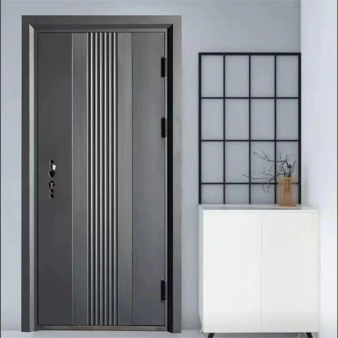 Wholesale Price Modern House Entry Security Doors Front Home Entrance Exterior Steel Main Gate Door for Villa