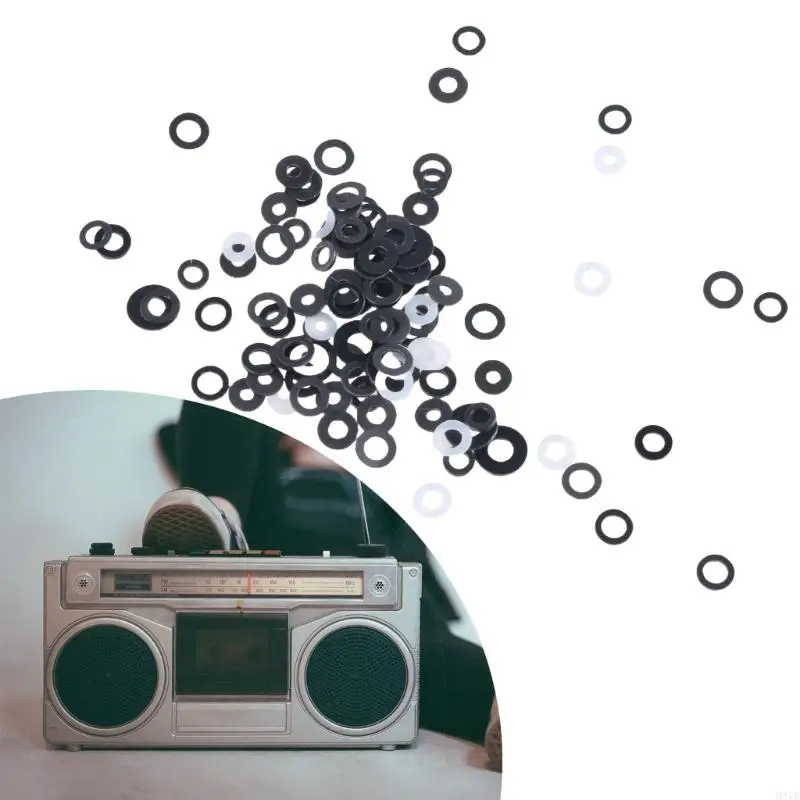 H37B 1セットアソートカセットロッククリップファスナーテープレコーダー用ベルトプーリーバックル