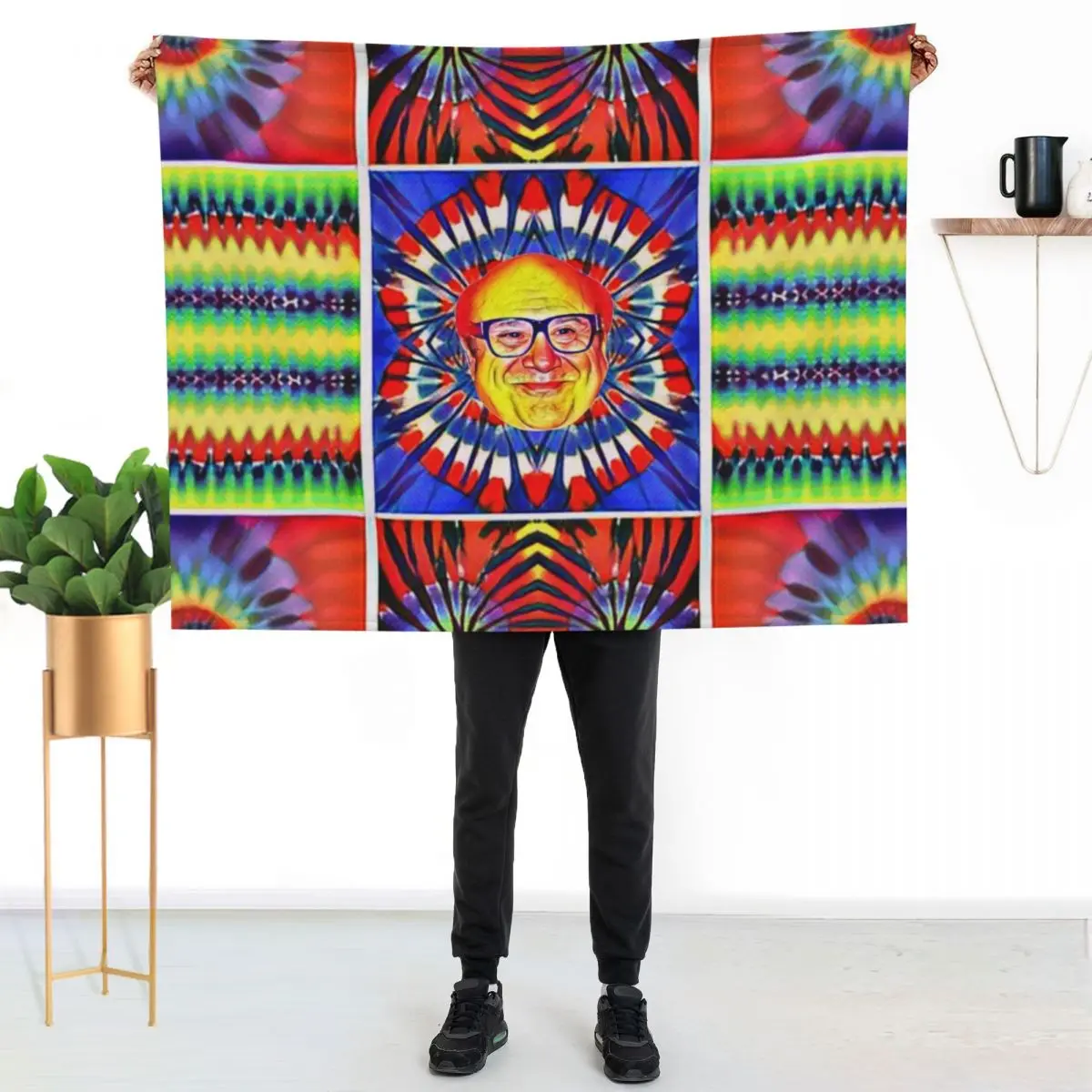 Ita??s always DeVito Throw Blanket Color Fast Cozy Throw Blanket