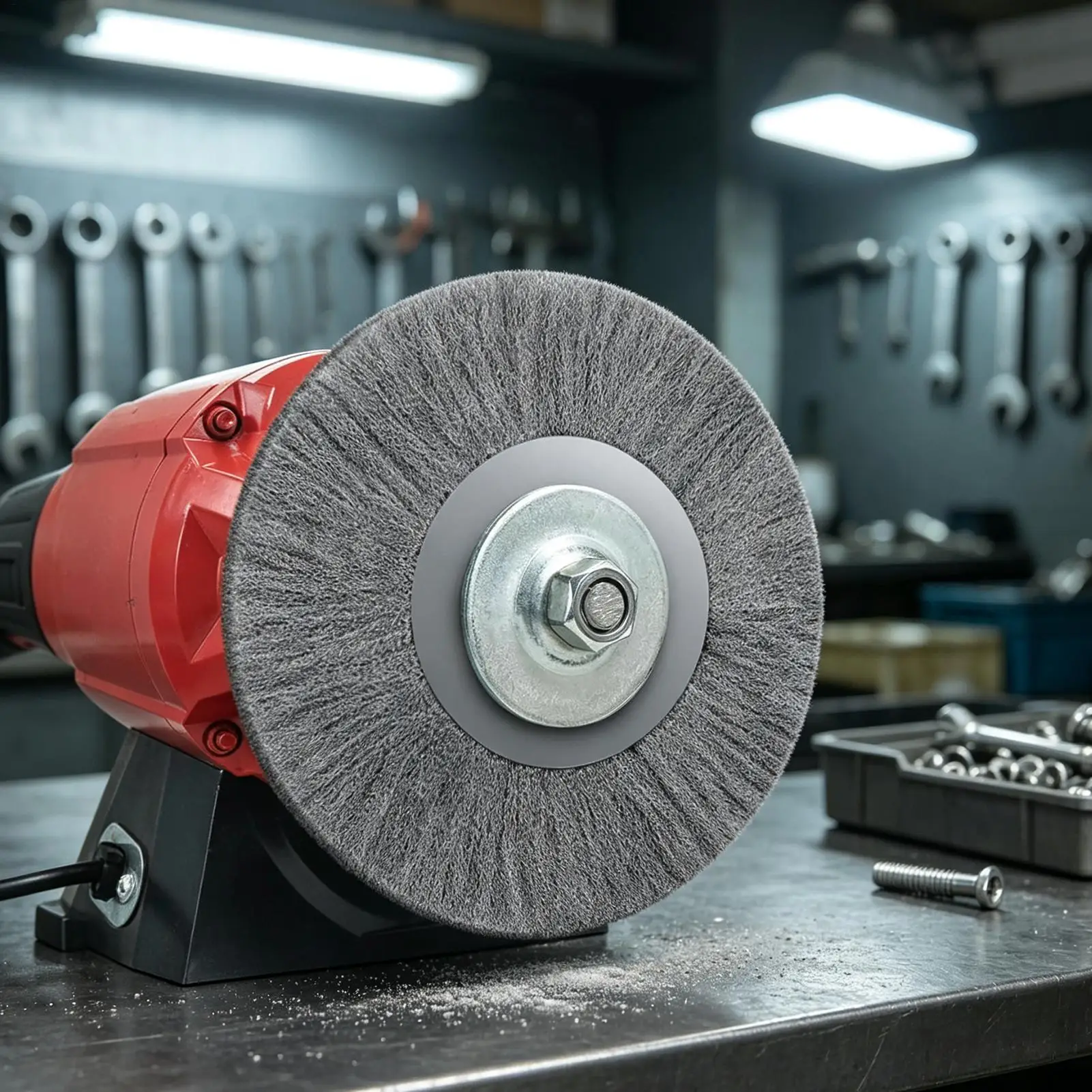 Wire Wheel For Angle Grinder 8 Inch Crimped Metal Polishing Power Tool Die Grinder Wire Wheel For Grinding Deburring Welding