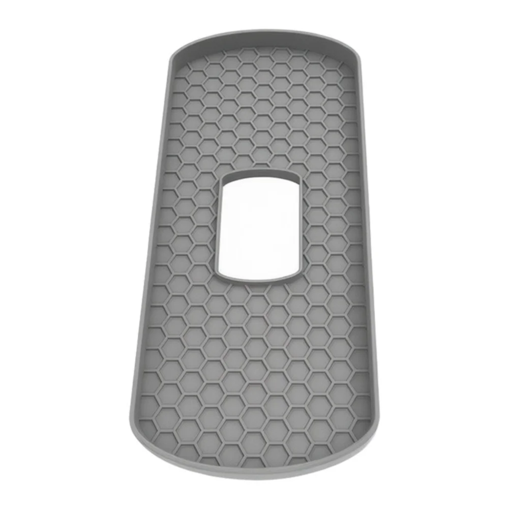 35 cm x 17 cm x 2 cm Grey Silicone Toilet Organizer Tray No Drilling Required Fits Standard Tank Dimensions Secure Placement