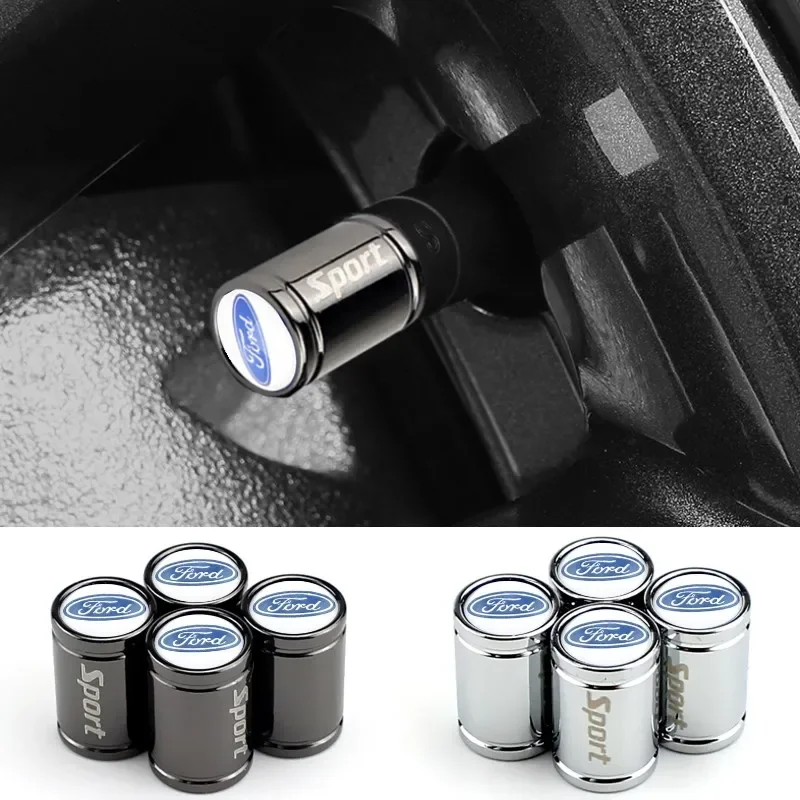 

4Pcs FORD Wheel Tire Valve Stem Caps Cover | Durable Auto Exterior Accessory | For Focus Mondeo Kuga Fusion Explorer Fiesta