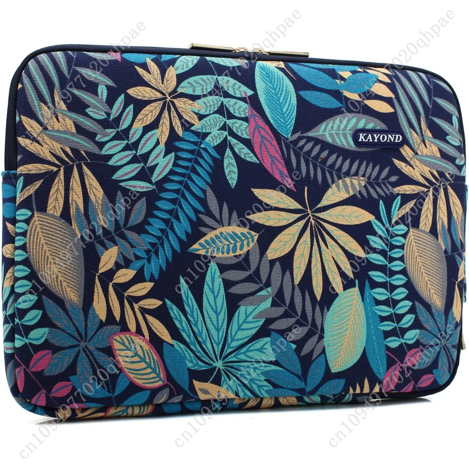 قماش مقاوم للماء لحقيبة الكمبيوتر المحمول مقاس 15-15.6 بوصة (15-15.6 بوصة، سلسلة الغابات الزرقاء)