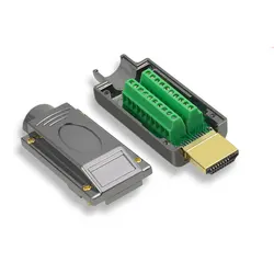 Welding-free Connector HDMI 2.0 Male Plug DIY HD Lines Adapters Support 4K 2K 3D For HDMI 2.0 / 1.4 / 1.3