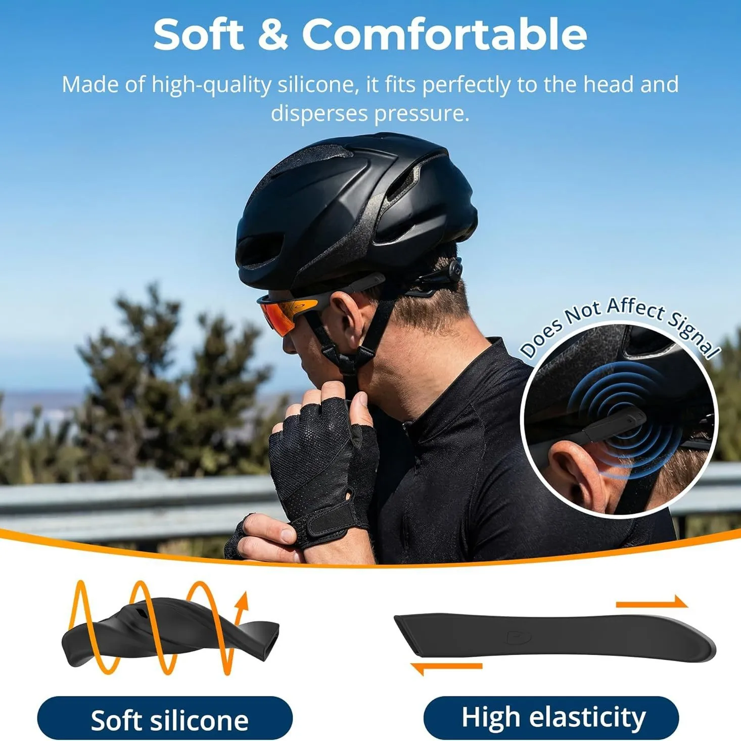 For Oakley Meta Vanguard Eyeglass Ear Grip Anti-Slip Comfort Silicone Elastic Eyeglasses Retainers Smart Glasses Accessories view 4