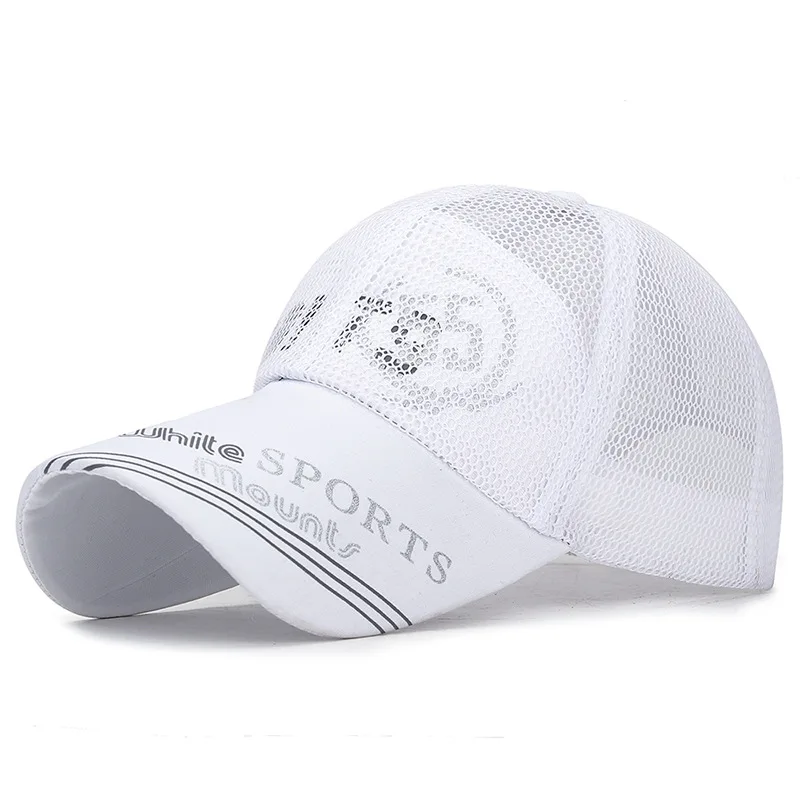 2022 Sports Cap Adjustable Baseball Caps Quick Dry Women Solid  Bone Hat Summer Mesh Mens Snapback Sun Hat Golf Caps