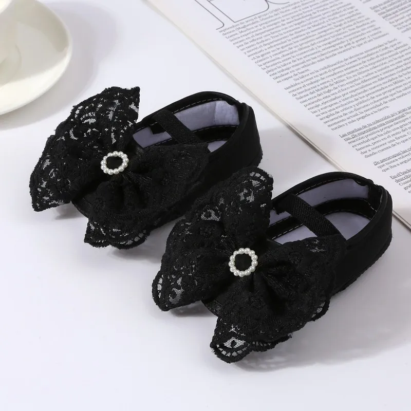 Spring Autumn Baby Shoes Girls Princess Shoes First Walkers Cotton Walking Shoes Sweet Style Bowknot Baby Clothes Accessory