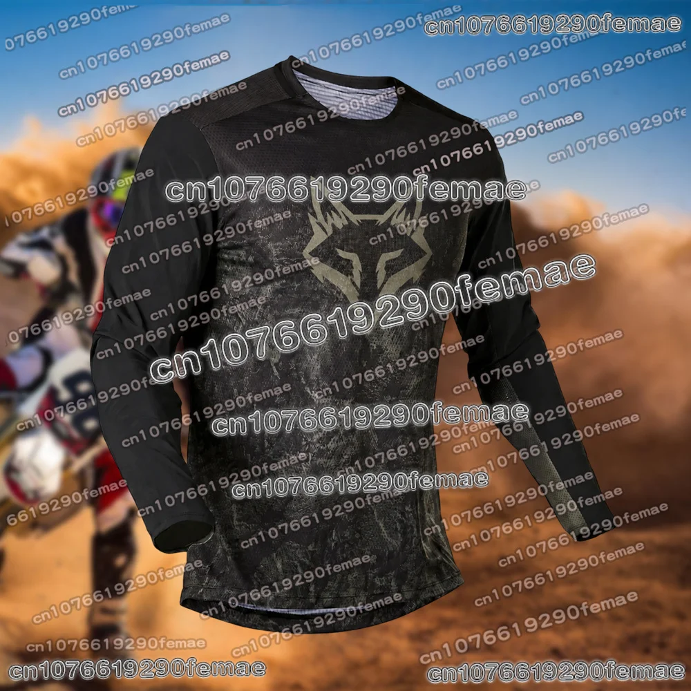 Summer Off-Road Motorcycle Adventure Riding Shirt Long Sleeve Men Breathable Quick Dry Lightweight Outdoor Sports Casual Top