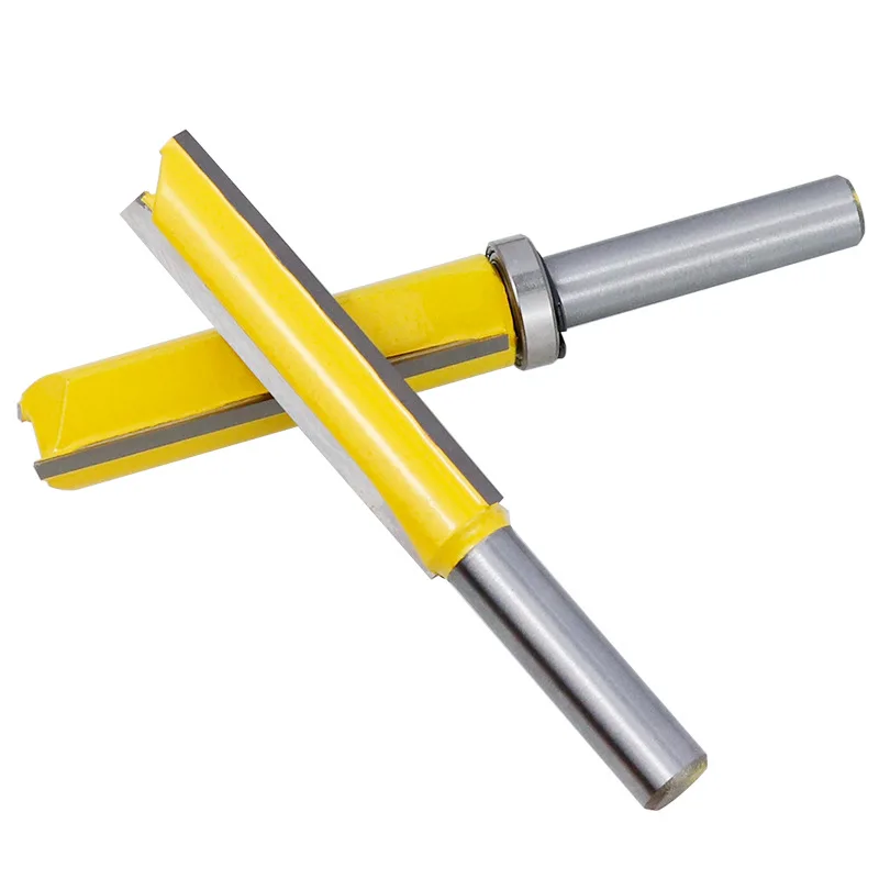 Imagem -05 - Longo Flush Trim Router Bit Tenon Cutter mm Shank Template Bit Padrão Madeira Bits Router 5076 mm 1pc