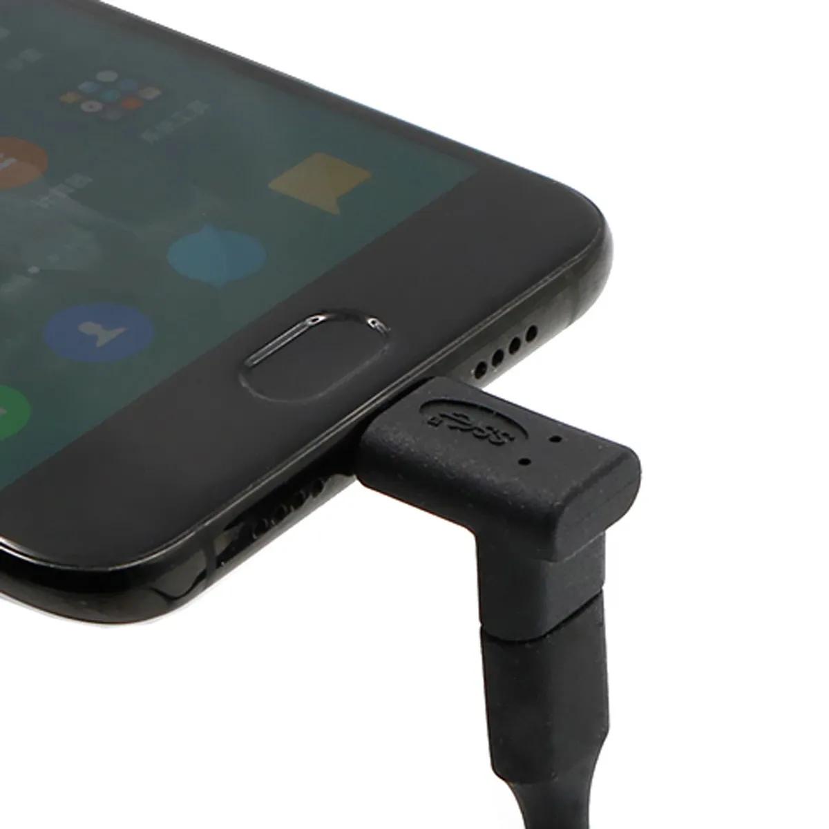 Cablecc-Adaptador USB 3,1 Reversible tipo C, macho a hembra, 90 grados, arriba o abajo, para tableta, teléfono móvil y portátil